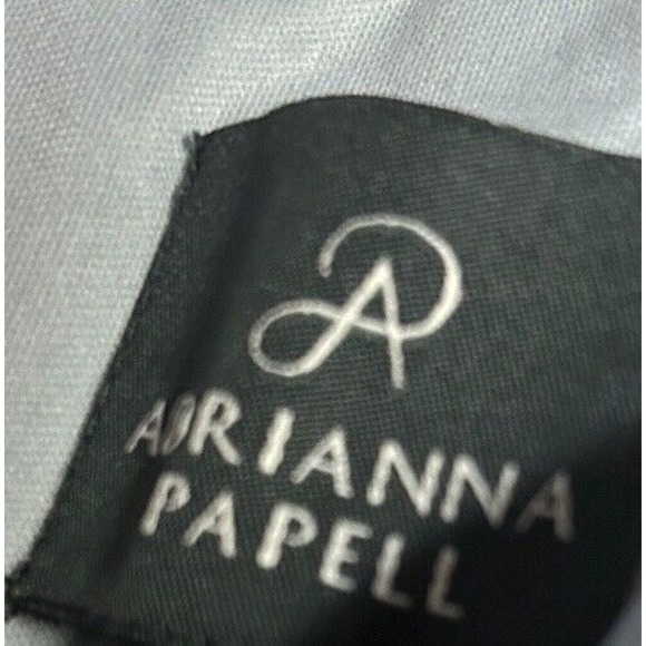 5 GOWNS sz 4 6 8 10 12 Papell Formal Blue Satin Rhinestone Maxi Prom Bride Dress - Picture 12 of 15